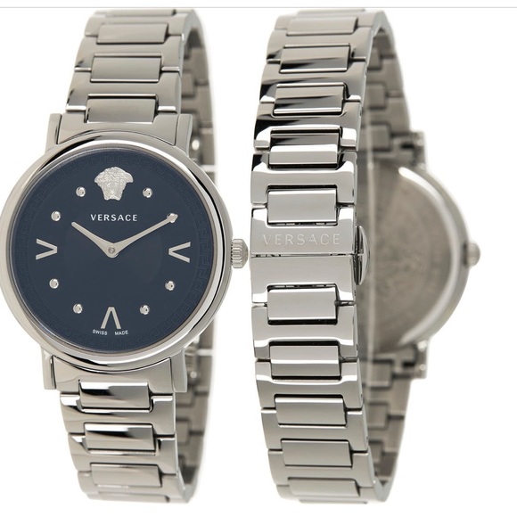 VERSACE Women’s Stainless Steel Bracelet Watch 36 MM New in Box - Picture 1 of 6
